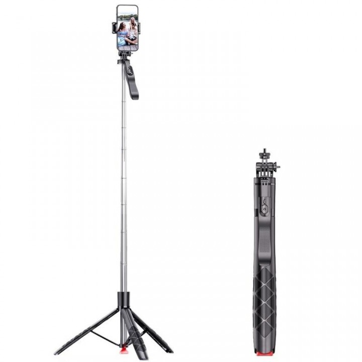 Штатив автоматичний для телефону з антивібраційною ручкою 34-180см Puluz L15TT 