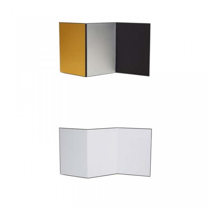 Світловідбиваюча панель 3x А4 біла чорна сіра золота Puluz TBD0602906604