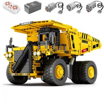 Конструктор Caterpillar 797 кар'єрний самоскид з пультом 1622 деталей Reobrix Mechanical 22025