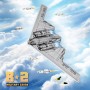 Конструктор Стелс-бомбардувальник B2 на підставці на 1964 деталі Reobrix 33038