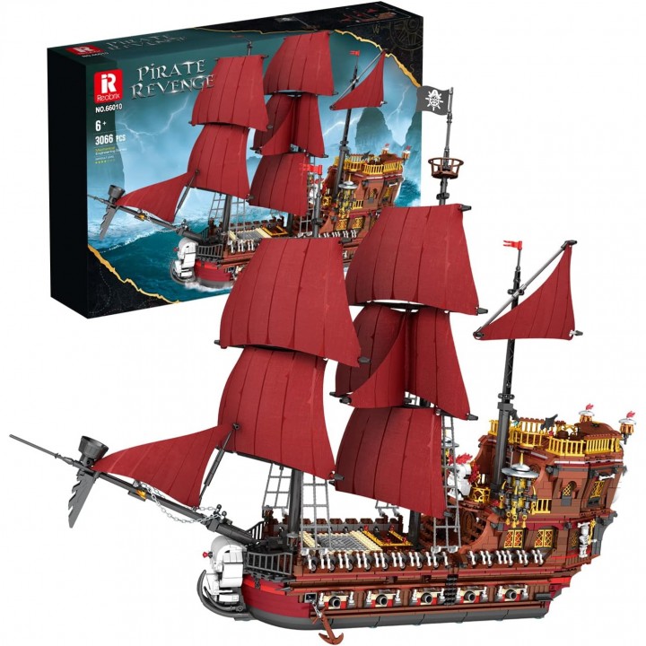 Конструктор ReoBrix 66010 Піратський корабель Pirate Revenge (2776 деталей)