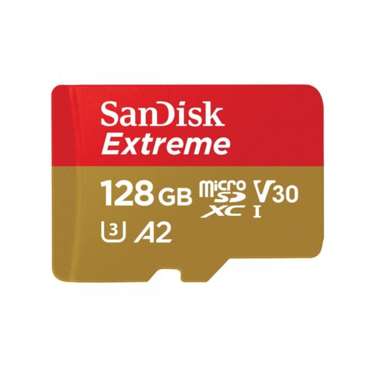 Карта памяти 128 ГБ microSDXC UHS-I U3 A2 SanDisk Extreme SDSQXAA-128G-GN6MN