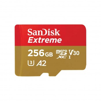 Карта памяти 256 ГБ microSDXC UHS-I U3 A2 SanDisk Extreme SDSQXAV-256G-GN6MN