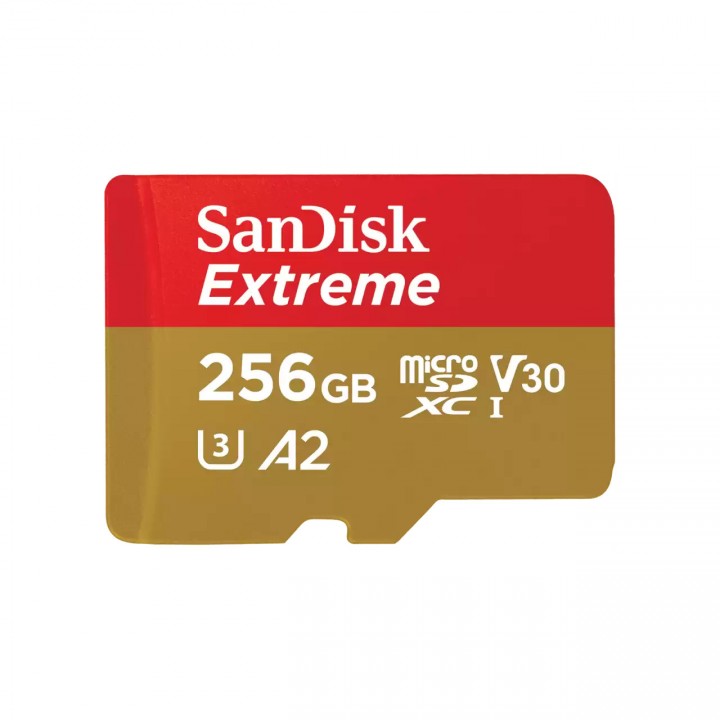 Карта пам'яті 256 ГБ microSDXC UHS-I U3 A2 SanDisk Extreme SDSQXAV-256G-GN6MN