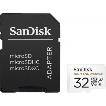 Карта памяти 32 ГБ microSDXHC U3 V30 SanDisk High Endurance SDSQQNR-032G-GN6IA