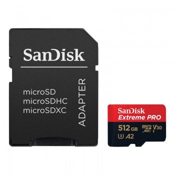 Карта пам'яті 512 ГБ microSDXC UHS-I U3 A2 SanDisk Extreme Pro SDSQXCD-512G-GN6MA