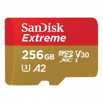 Карта памяти 256 ГБ microSDXC UHS-I U3 A2 SanDisk Extreme SDSQXAV-256G-GN6GN