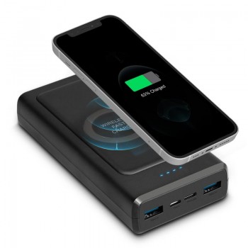 Повербанк бездротовий 20000 мАч 10Вт 2.1А 2x USB Type-C SBS Wireless 20000MAH