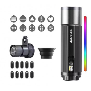 Фонарь проекционный + Mini Spotube 12Вт 20 масок RGB Ra 96+ 3500-7000К SIDANDE Pro 12W L8ES+