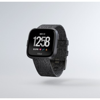 Смарт часы FitBit Versa Special Edition Charcoal Woven (FB505BKGY)