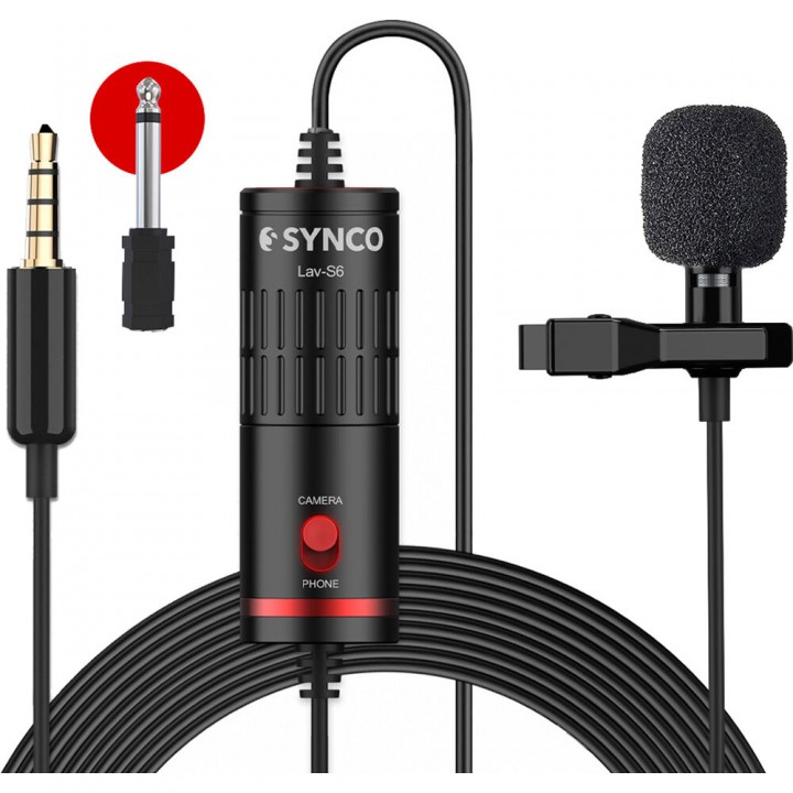 Петличний мікрофон для камер та телефонів Synco Lav-S6