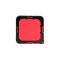 Красный фильтр GoPro 8 на аквабокс Telesin