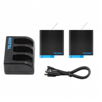 Зарядка та два акумулятори GoPro 8 Telesin GP-BNC-803