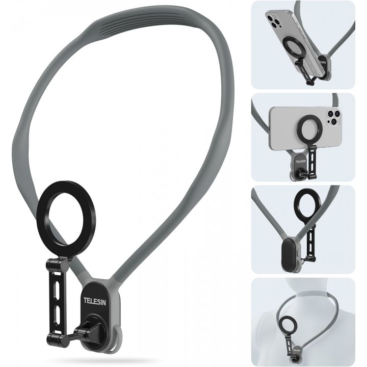 Кріплення для телефону на шию груди 2в1 MagSafe iPhone Telesin MNM-002