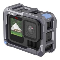 Рамка GoPro 13-9 алюминиевая с поддержкой магнитной зарядки Telesin S6-FMS-15-TGP