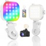 Накамерне світло RGB для телефону магнітне MagSafe CRI95 2500-9000К Telesin P5-BGD-03