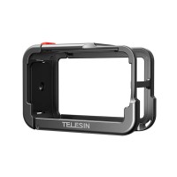 Алюмінієва рамка DJI Action 5 Pro/4/3 легка швидкознімна чорна Telesin S6-FMS-13BK-TDJ-1