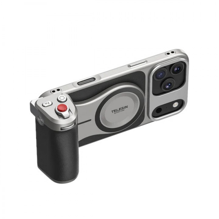 Тримач із зарядкою для iPhone 17 Pro Max чохол із ручкою для зйомки Master Grip Telesin P5-MCS-23-TIP