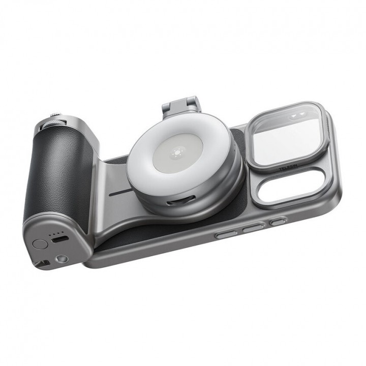 Тримач із зарядкою для iPhone 17 Pro Max чохол із ручкою для зйомки Master Grip Creator Combo Telesin P5-MCS-25-TIP