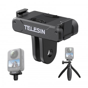 Адаптер DJI Action 6/5 Osmo 360 быстросъемный магнитный Telesin S7-JBK-23-TDJ