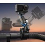 Крепление на трубу/руль DJI Action 6/5 Osmo 360 алюминиевое быстросъемное магнитное Telesin S3-HBM-14-TDJ