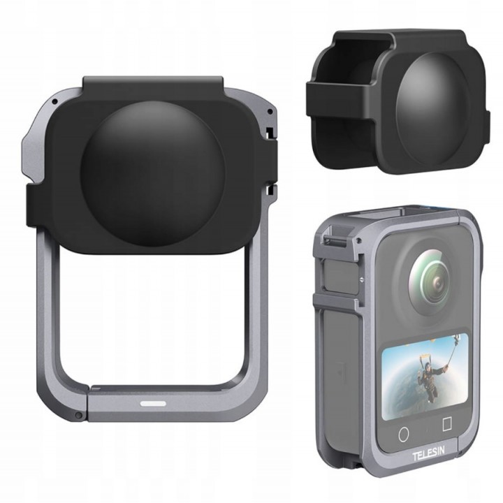 Рамка DJI Osmo 360 алюминиевая с защитой линзы Telesin S6-FMS-30-TDJ