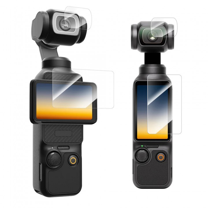 Скло Osmo Pocket 4/3 на лінзу екран захисне загартоване 9H 2.5D Telesin S6-FLM-01-TDJ