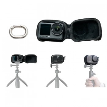 Кейс DJI Action 6 / 5 Pro мини защитный влагостойкий Telesin S6-PRC-33BK-TDJ
