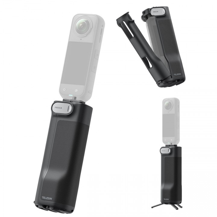 Ручка-чохол Insta360 X5/X4 складана підставка Telesin S1-MNP-15-TIS