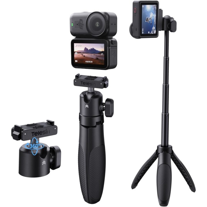 Магнітний міні-штатив селфі-палка Telesin S1-MNP-21-TDJ для DJI Osmo Action 6 / Nano / Xtra Atto (44 см)