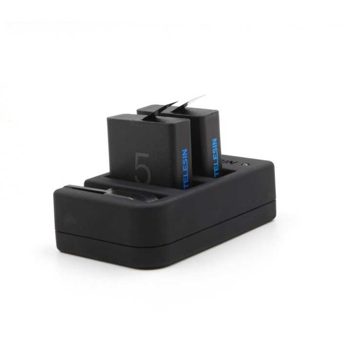 Аккумуляторы + зарядка TELESIN для GoPro Hero 7 / 6 / 5 (GP-BnC-501)