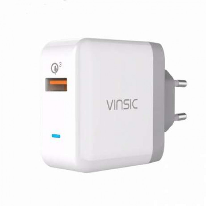 Адаптер зарядки QC3.0 сетевой VINSIC VSCW113