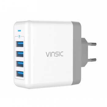 Адаптер зарядки сетевой VINSIC VSCW404 (4 USB)