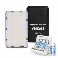 Накамерне відеосвітло Yongnuo YN120S Kit для камер та телефонів (з акумуляторами ААА)
