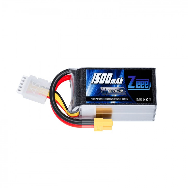 Аккумулятор Zeee 14.8V 120C 1500mah 4S RC Li-po XT60