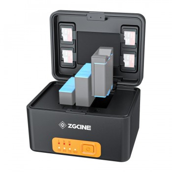 Повербанк зарядка для трех аккумуляторов GoPro 12/11/10/9/8/7/6/5 ZGCINE G10