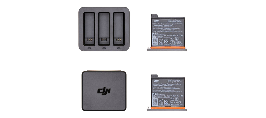 фото комплектации зарядного устройства для экшн-камеры DJI Osmo Action