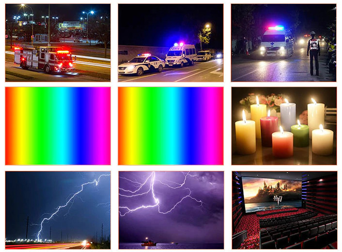 зображення режимів роботи RGB LED лампи Fotobetter R97