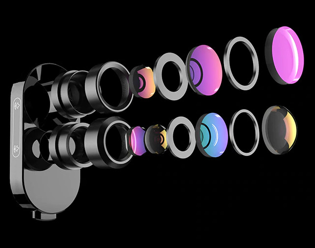 фото оптики Apexel IPX-MC01 с многослойным покрытием