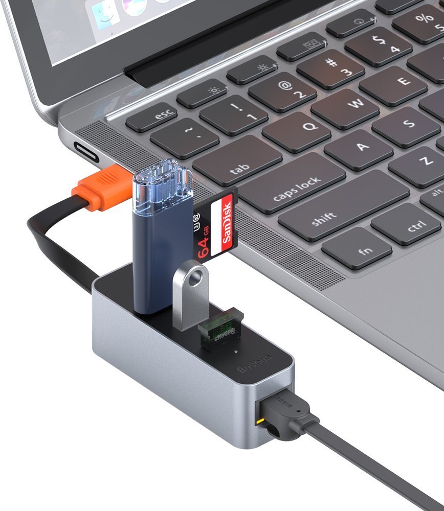 зображення хаб USB 3.2 Baseus CAHUB-AH0G