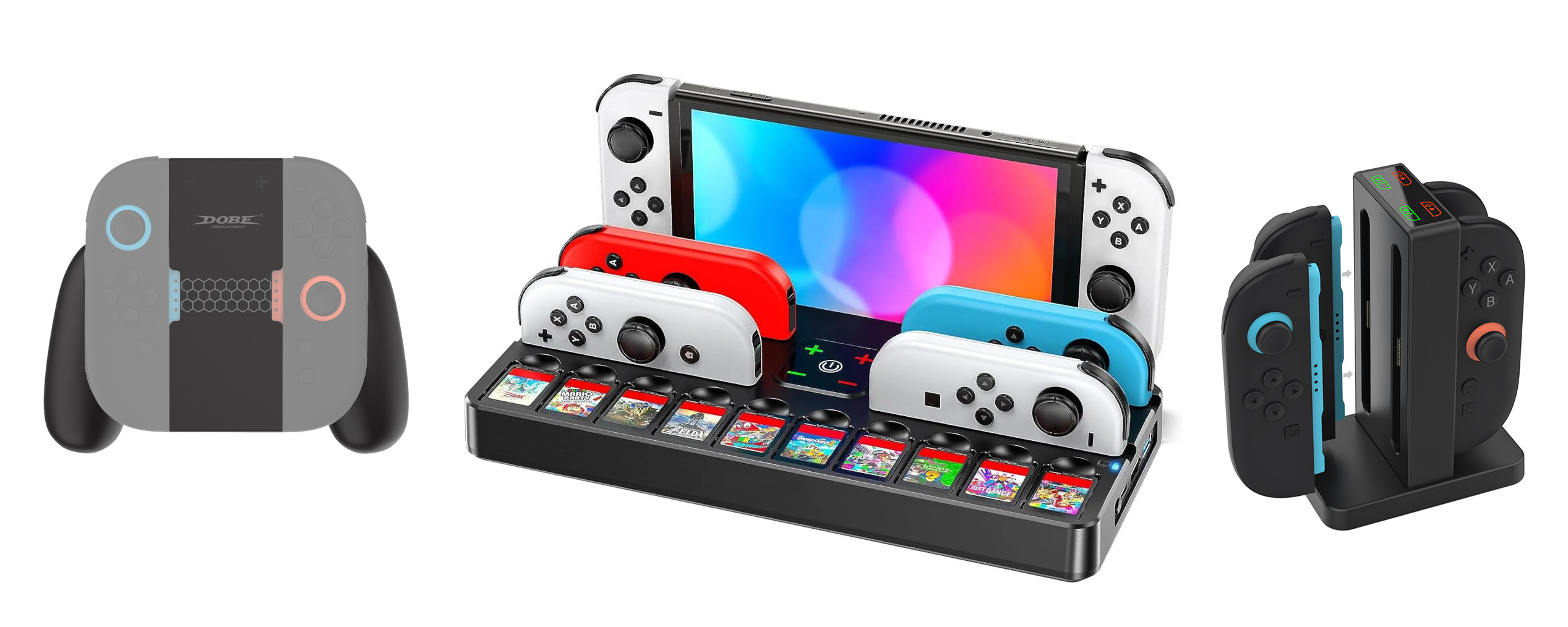 фото зарядні рішення для Nintendo Switch / Switch 2