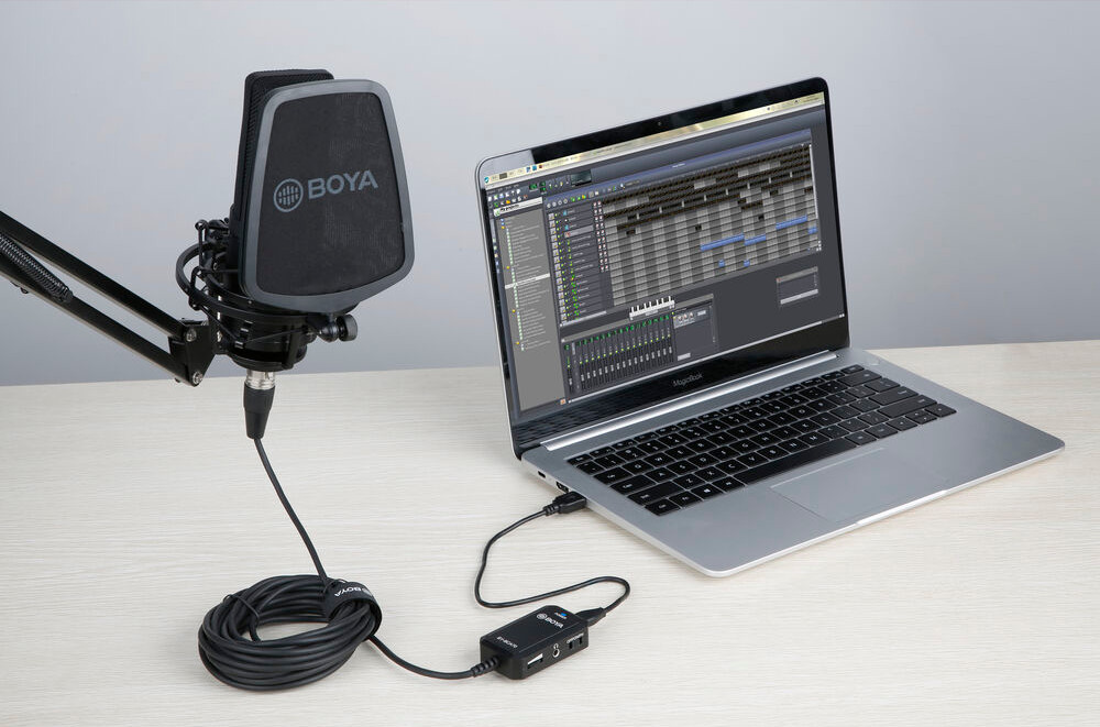 фото XLR адаптер для микрофона BOYA BY-BCA70