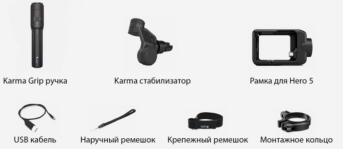 зображення комплектації GoPro Karma Grip AGIMB-004-EU