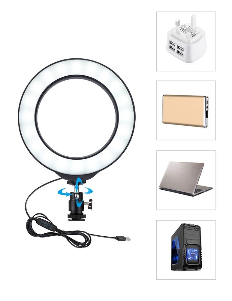 фото селфи лампы 12см с питанием от USB