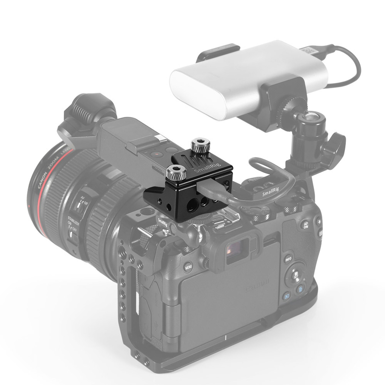 изображение применения клетки для OSMO Pocket SmallRig CSD2321 с камерой
