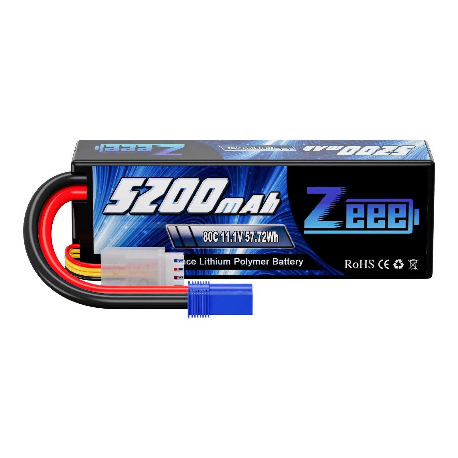 Акумулятор Zeee 11.1V 80C 5200mah 3S RC Li-po EC5