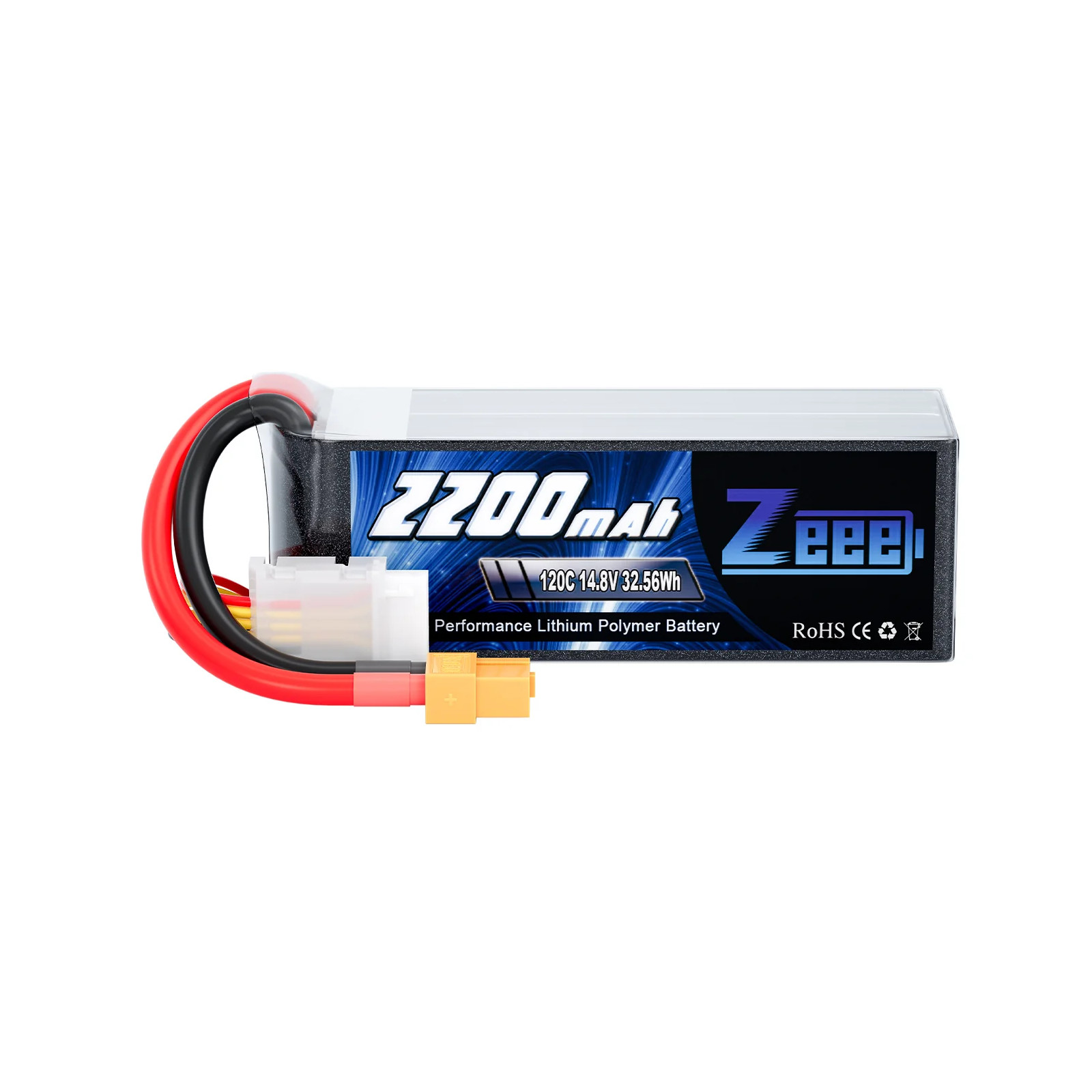 Акумулятор Zeee 14.8V 120C 2200mah 4S RC Li-po XT60